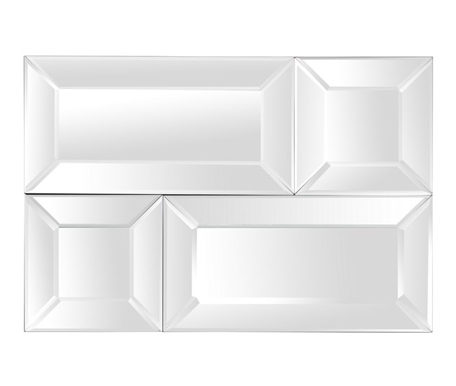 Conforama Espejo Rectangular Marco Pu 130x5x88 Cm