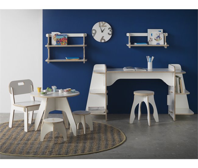 Conforama Estante De Madera Contrachapada Blanca