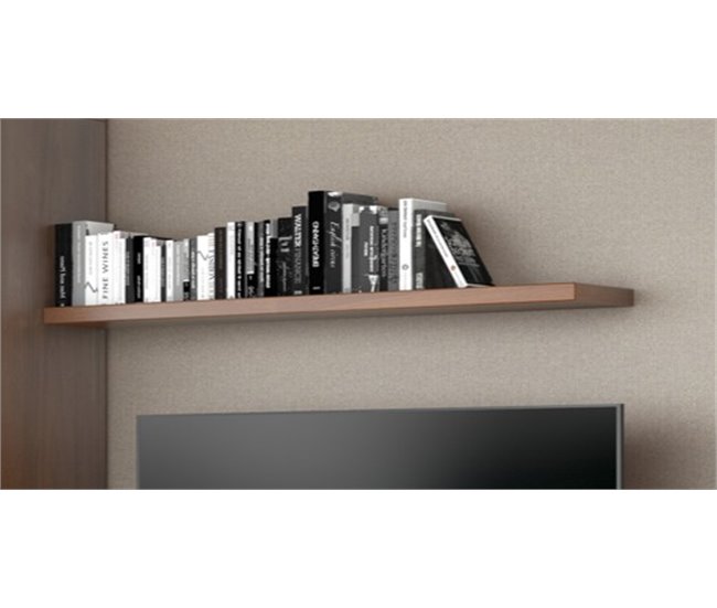 Conforama Estante De Pared LEON 150cm Color Nogal