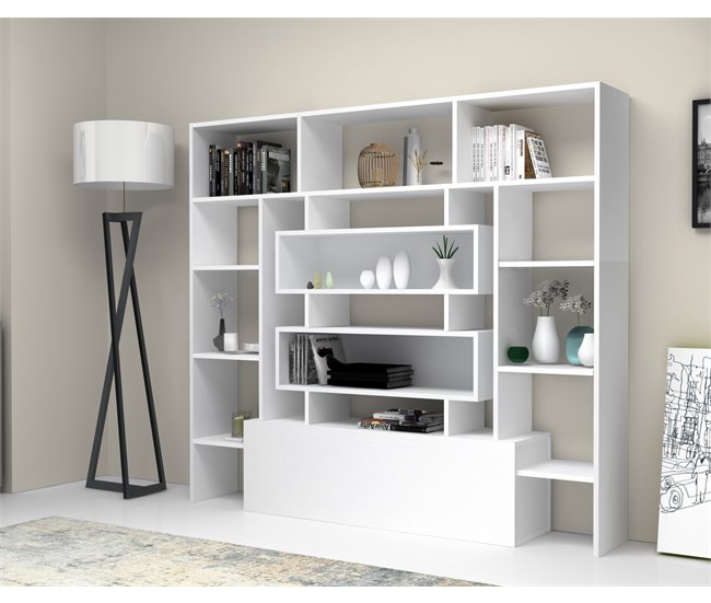 Conforama Estantería ADELE Blanco Con Zapatero