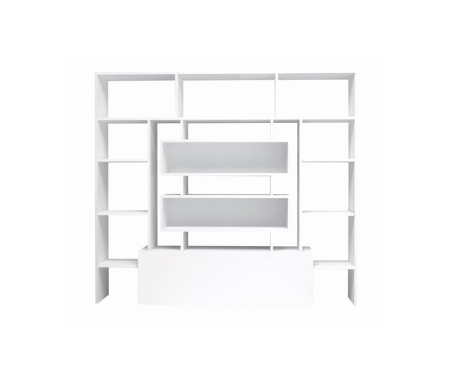 Conforama Estantería ADELE blanco con zapatero