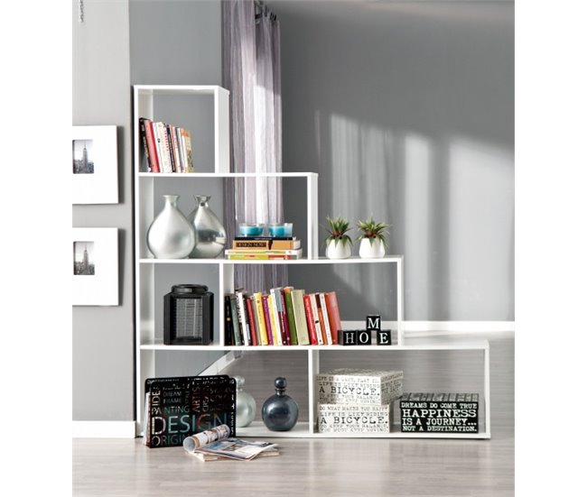 Conforama Estantería De 6 Huecos Color Blanco STEP