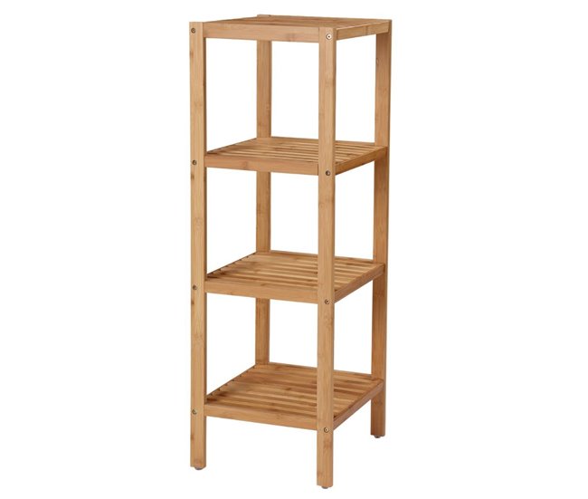 Conforama Estantería de baño con 4 estantes - H96 cm