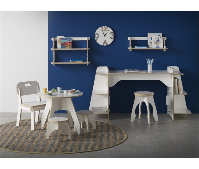 Conforama Estantería De Contrachapado Blanco