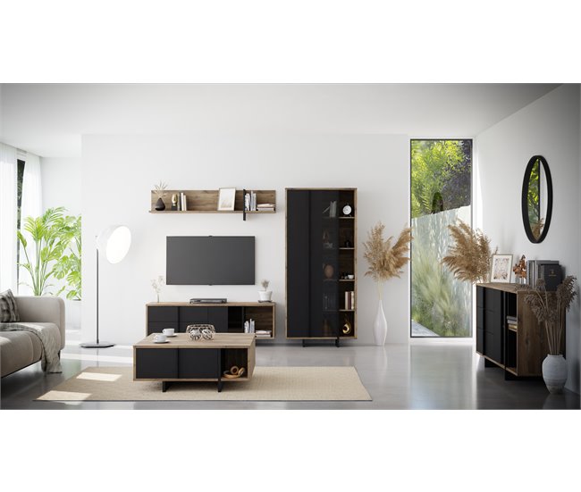 Conforama Estanteria JOKKAZ Color Roble Y Negro