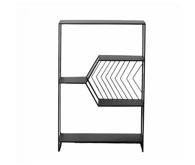 Conforama Estantería Negro Hierro 80 x 35 x 120 cm