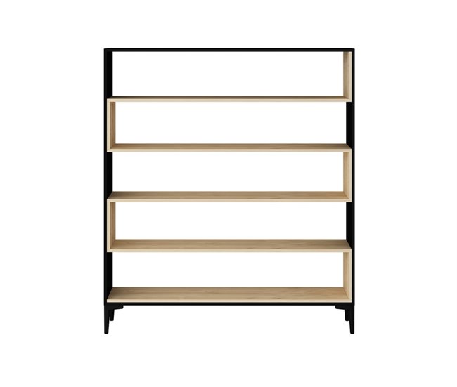 Conforama Estantería VIANA color negro y roble