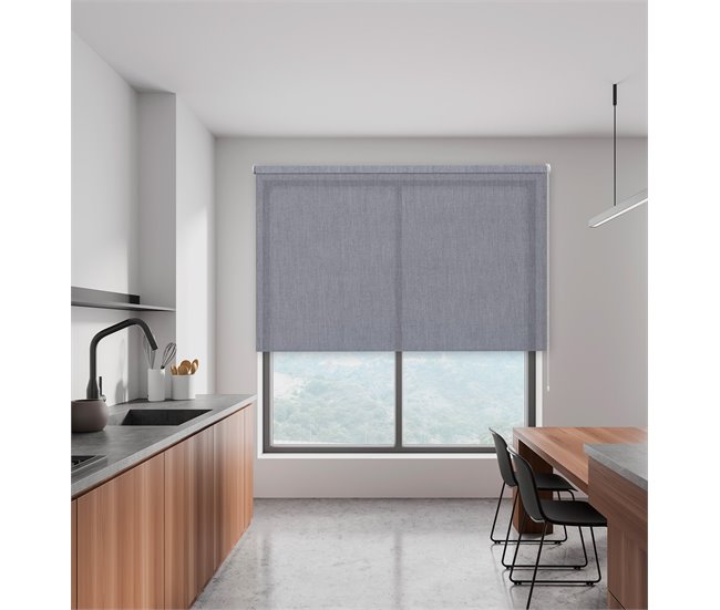 Conforama Estor Enrollable Miami En Color Acero