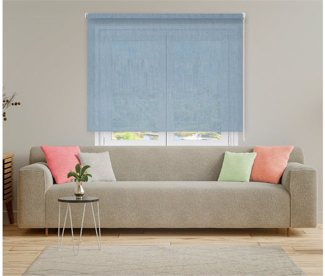 Conforama Estor Enrollable Miami En Color Celeste