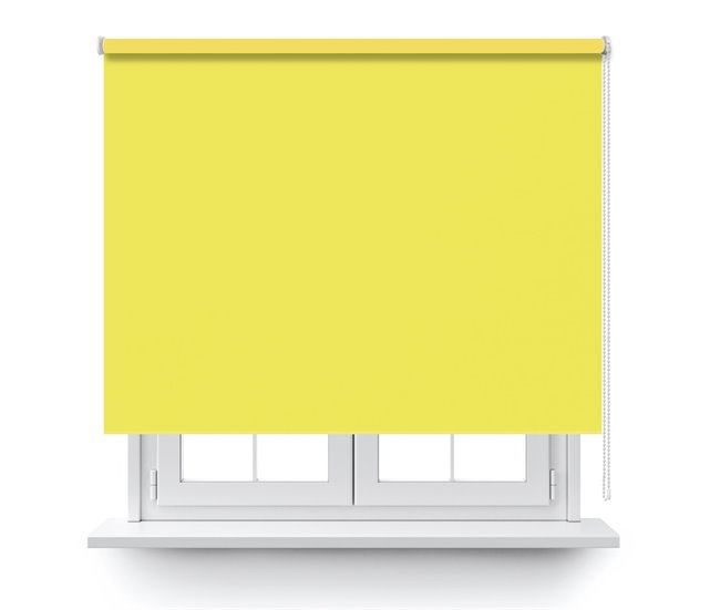 Conforama Estor Enrollable Opaco En Color Amarillo