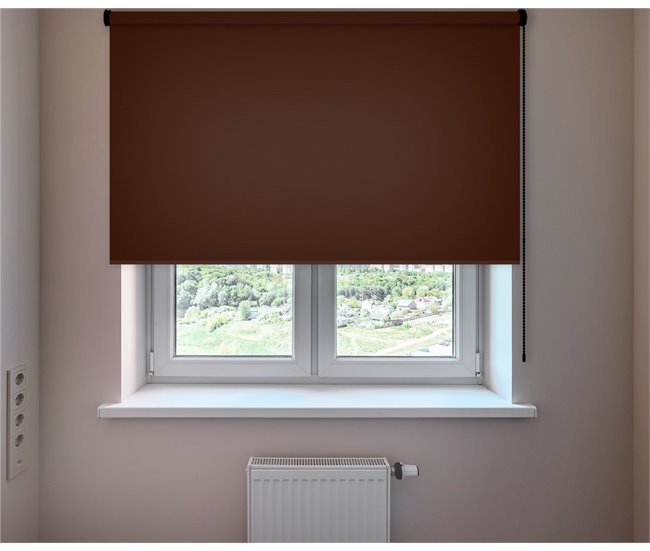 Conforama Estor Enrollable Opaco En Color Marron