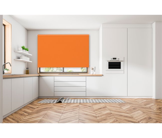 Conforama Estor Enrollable Opaco En Color Naranja