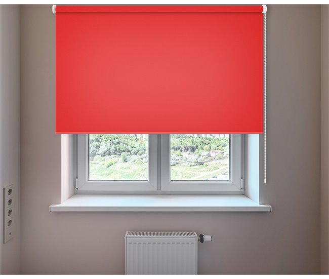 Conforama Estor Enrollable Opaco En Color Rojo
