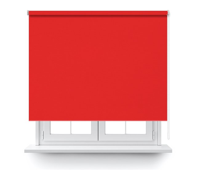 Conforama Estor Enrollable Opaco En Color Rojo