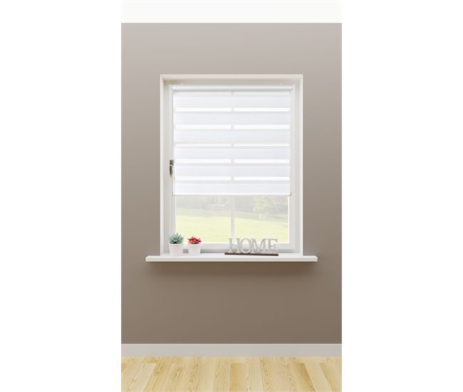 Conforama Estor NOCHE&DÍA 90x250cm Color Blanco