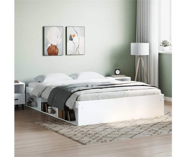 Conforama Estructura De Cama Blanca 140x200 Cm