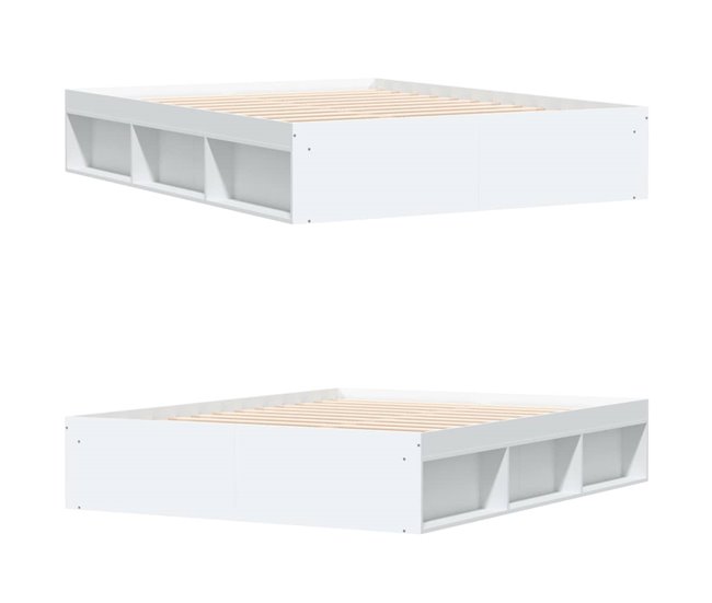 Conforama Estructura De Cama Blanca 140x200 Cm