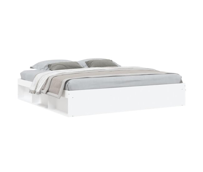 Conforama Estructura de cama blanca 200x200 cm