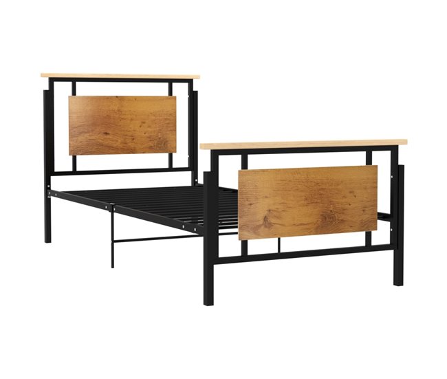 Conforama Estructura de cama de metal 100x200 cm