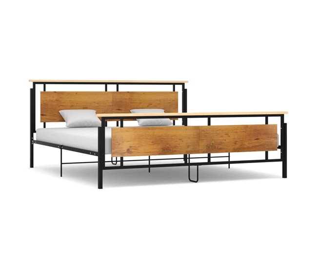 Conforama Estructura de cama de metal 200x200 cm
