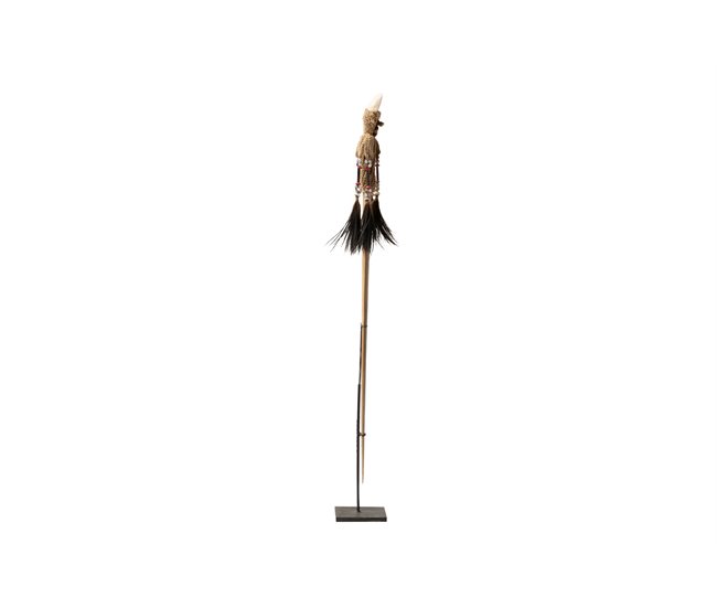 Conforama Figura Decorativa Madera 8x8x85 Cm