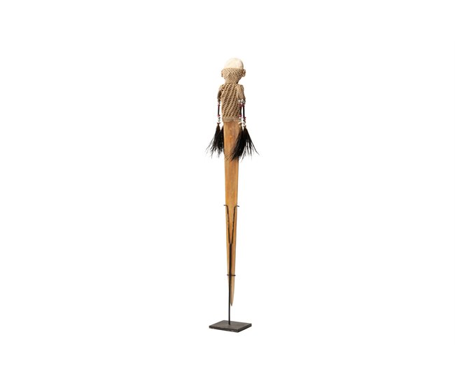 Conforama Figura Decorativa Madera 8x8x85 Cm