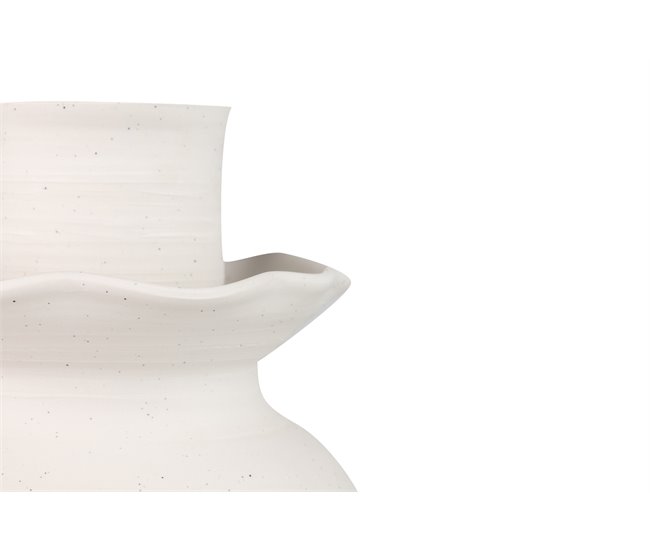 Conforama Florero Ceramica Beige Izmir 20x20x39 Cm