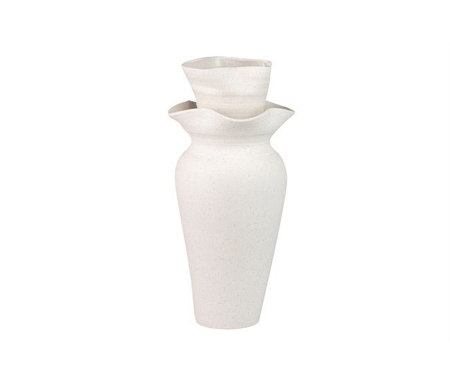 Conforama Florero Ceramica Beige Izmir 20x20x41 Cm