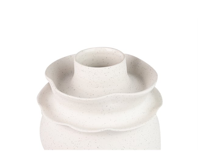 Conforama Florero Ceramica Beige Izmir 21x21x35 Cm