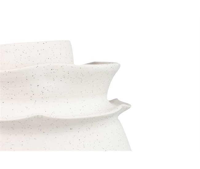 Conforama Florero Ceramica Beige Izmir 21x21x35 Cm