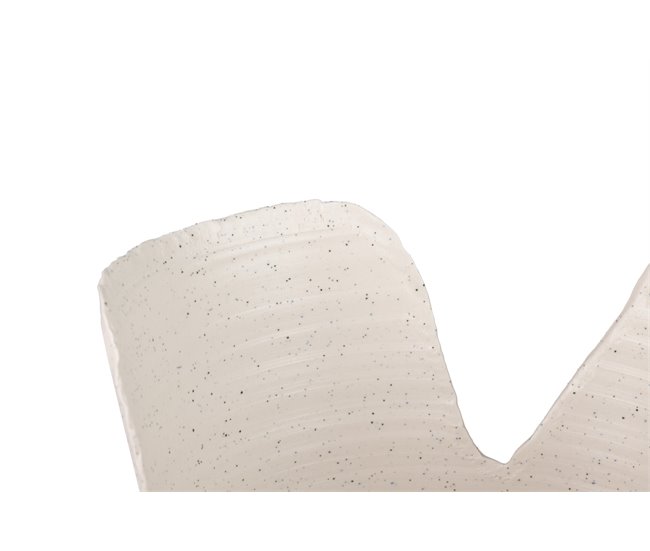 Conforama Florero Ceramica Beige Izmir 25x25x24 Cm