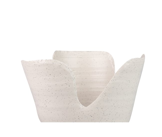 Conforama Florero Ceramica Beige Izmir 25x25x24 Cm