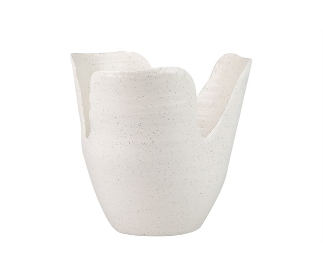 Conforama Florero Ceramica Beige Izmir 25x25x24 Cm