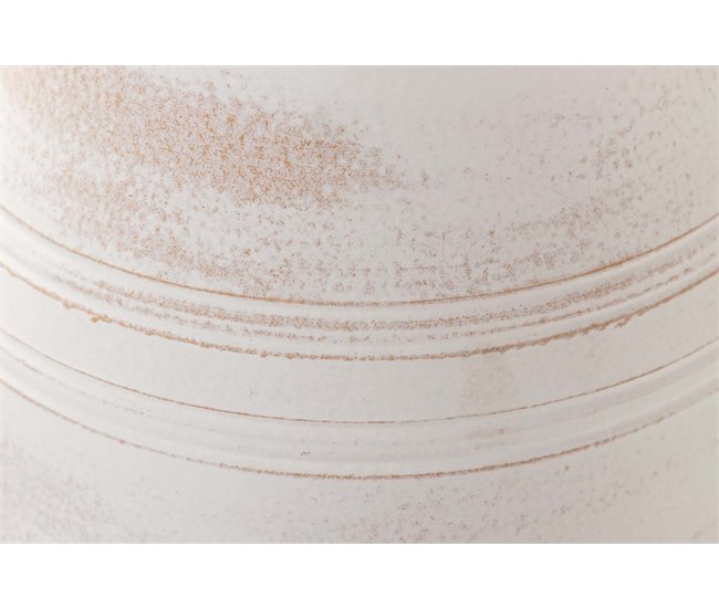 Conforama Florero Ceramica Blanca 24x24x31 Cm