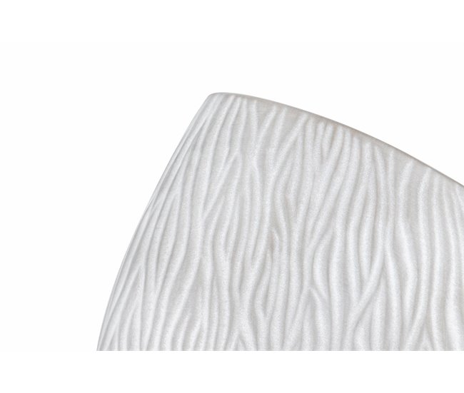 Conforama Florero Ceramica Gris Blanco 23x13x40 Cm