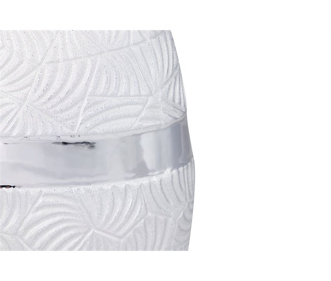 Conforama Florero Ceramica Plateado 21x11x31 Cm