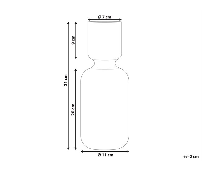 Conforama Florero De Vidrio Violeta 31 Cm TRAGANA