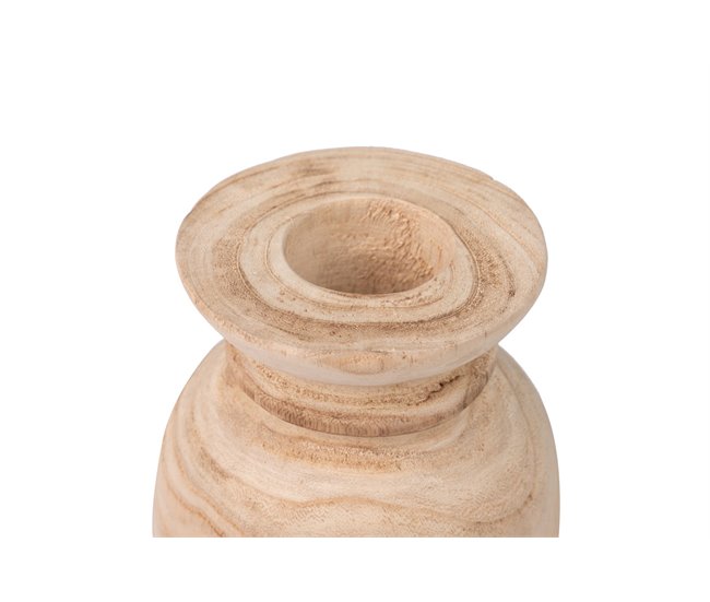 Conforama Florero Madera Paulownia 14x14x20 Cm