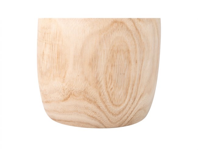Conforama Florero Madera Paulownia 14x14x20 Cm