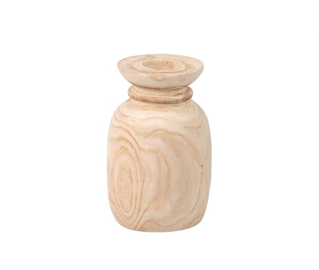 Conforama Florero Madera Paulownia 14x14x20 Cm