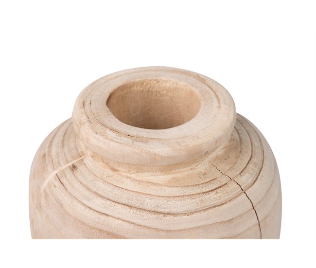 Conforama Florero Madera Paulownia 18x18x20 Cm