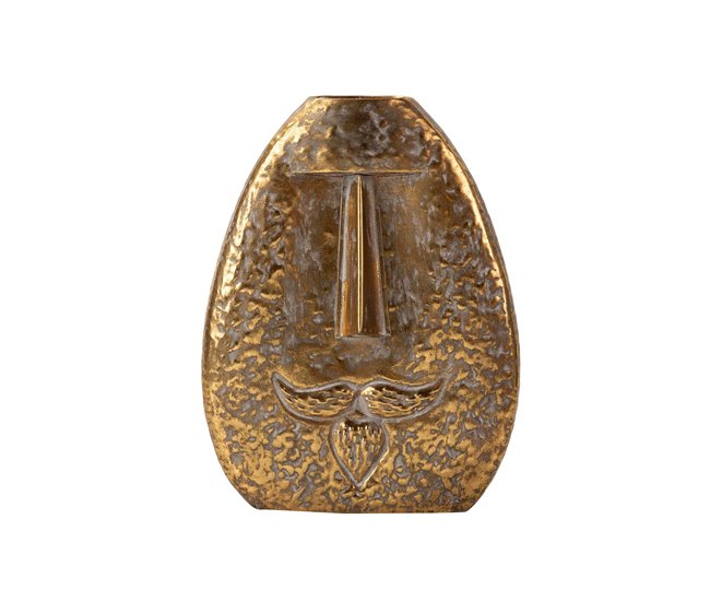 Conforama Florero Metal Dorado 28x13x36 Cm