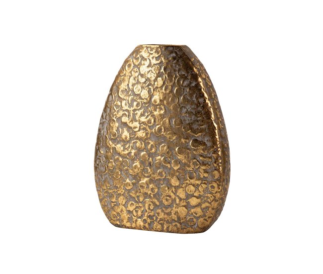 Conforama Florero Metal Dorado 28x13x36 Cm