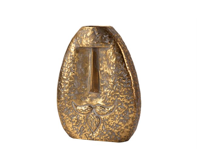 Conforama Florero Metal Dorado 28x13x36 Cm