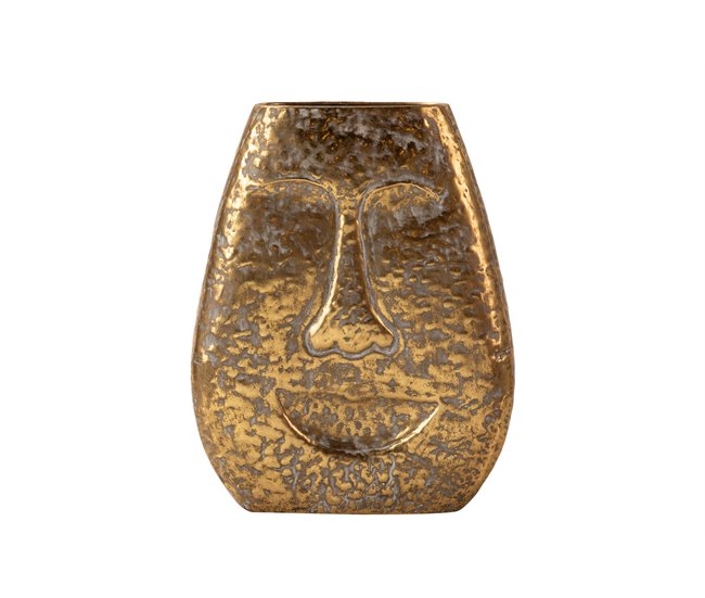 Conforama Florero Metal Dorado 29x12x35 Cm