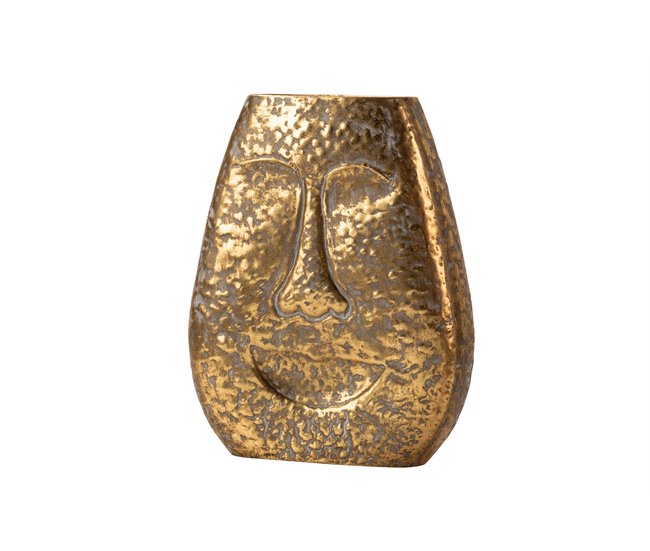 Conforama Florero Metal Dorado 29x12x35 Cm
