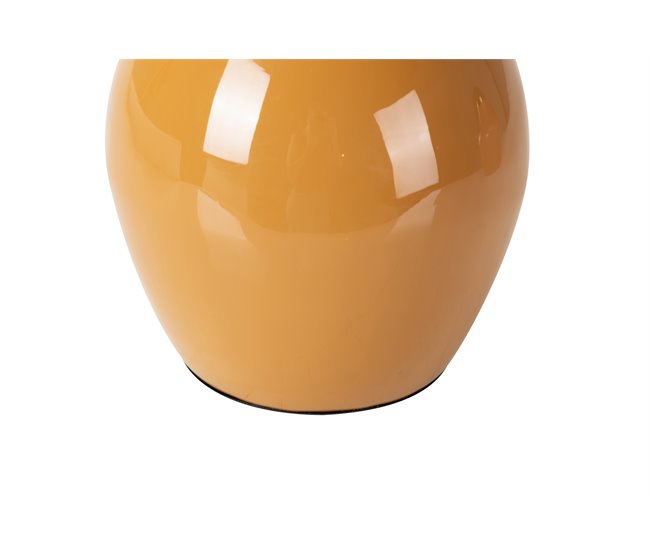 Conforama Florero Metal Dorado Mostaza 18x18x26 Cm