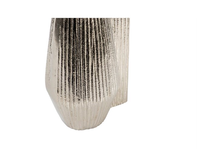 Conforama Florero Rough Nickel 14x11x39 Cm