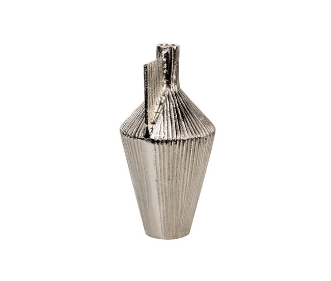 Conforama Florero Rough Nickel 30x15x15 Cm