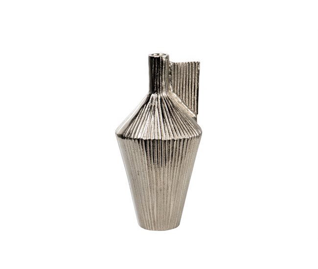 Conforama Florero Rough Nickel 30x15x15 Cm